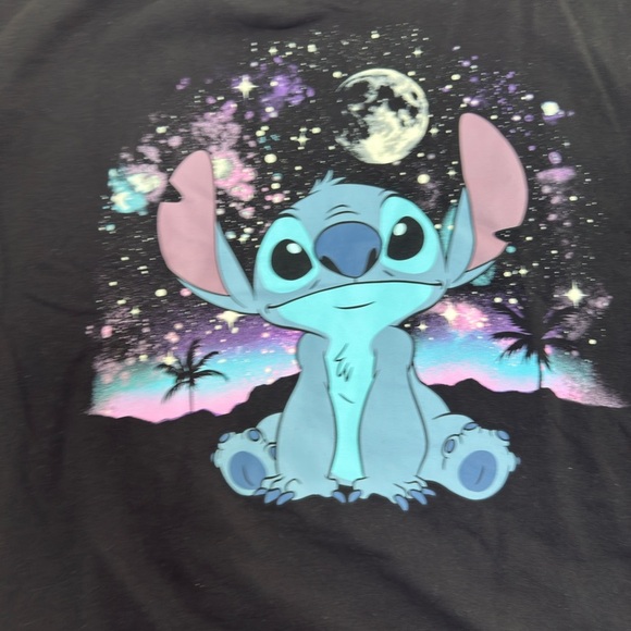 NWT Black Disney Junior Lilo & Stich Sweatshirt Size XXL - Picture 3 of 3